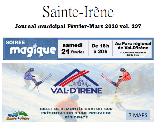 Journal février et mars 2026