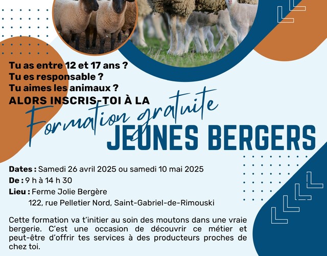 Formations gratuites : Jeunes bergers et Initiation à la mécanique agricole