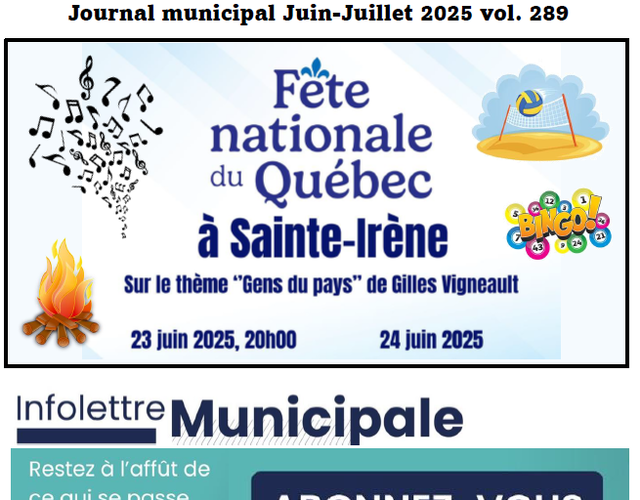Journal juin et juillet 2025