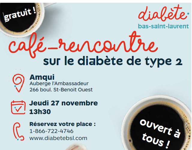 Café-rencontre sur le diabète